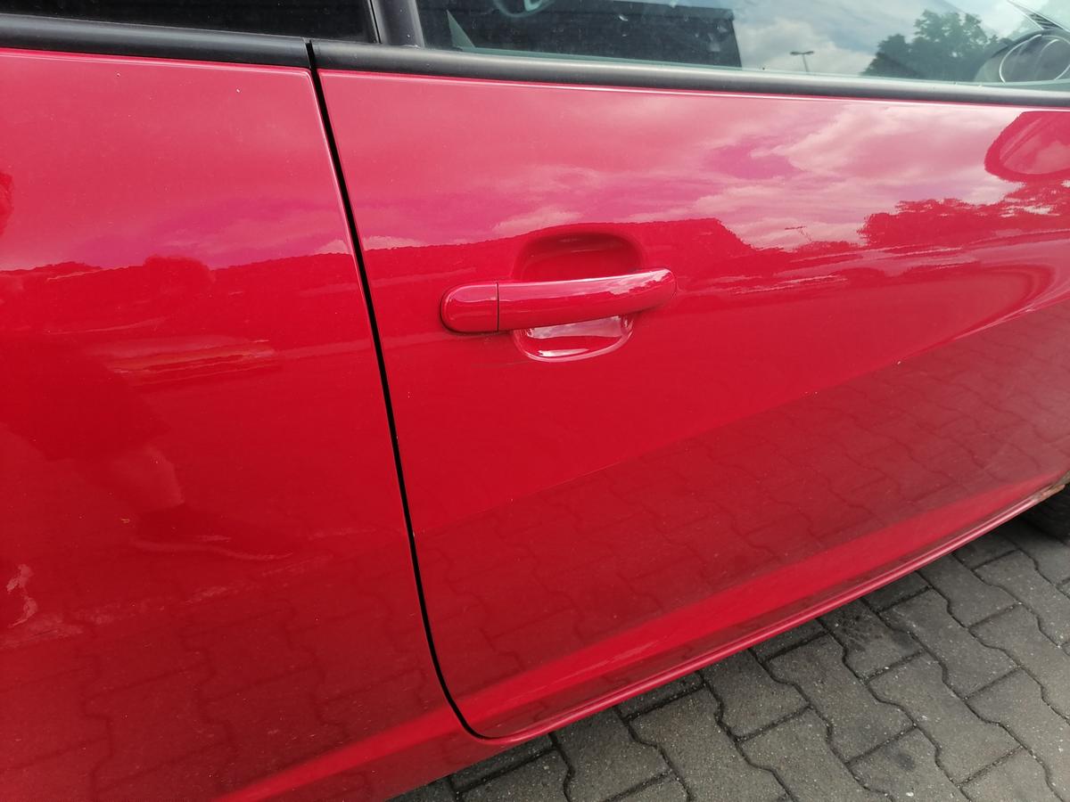 Seat Ibiza 6J original T&uuml;r rechts LS3H Emocion Rot 3-T&uuml;rer Rohbau Bj.2009